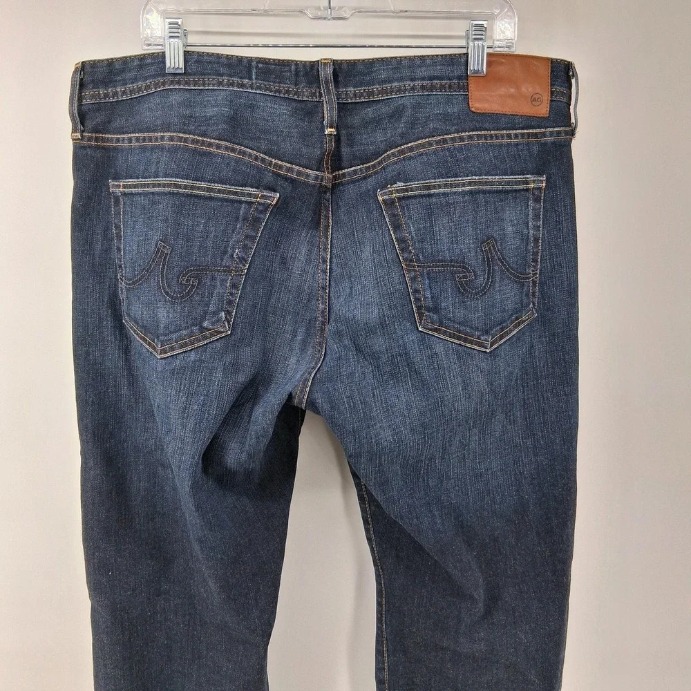 AG Adriano Goldschmied Jeans Mens Tag 38x34 [38x30 Actual] Blue Straight AG ROB